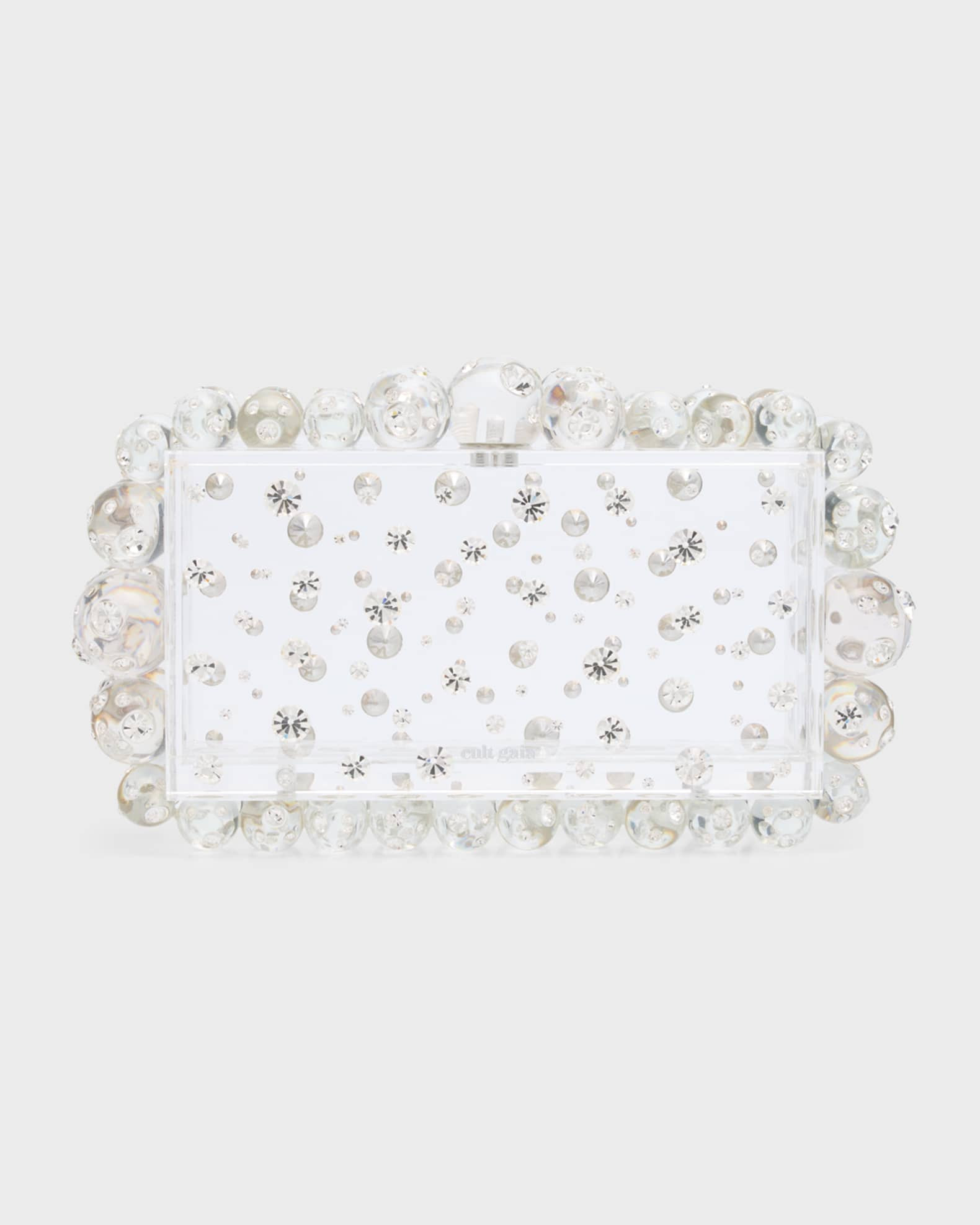 Eos Clear Embellished Clutch Bag | Neiman Marcus