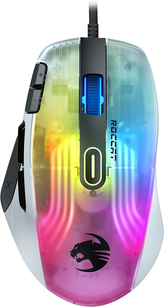 ROCCAT Kone XP PC Gaming Mouse with 3D AIMO RGB Lighting, 19K DPI Optical Sensor, 4D Krystal Scro... | Amazon (US)