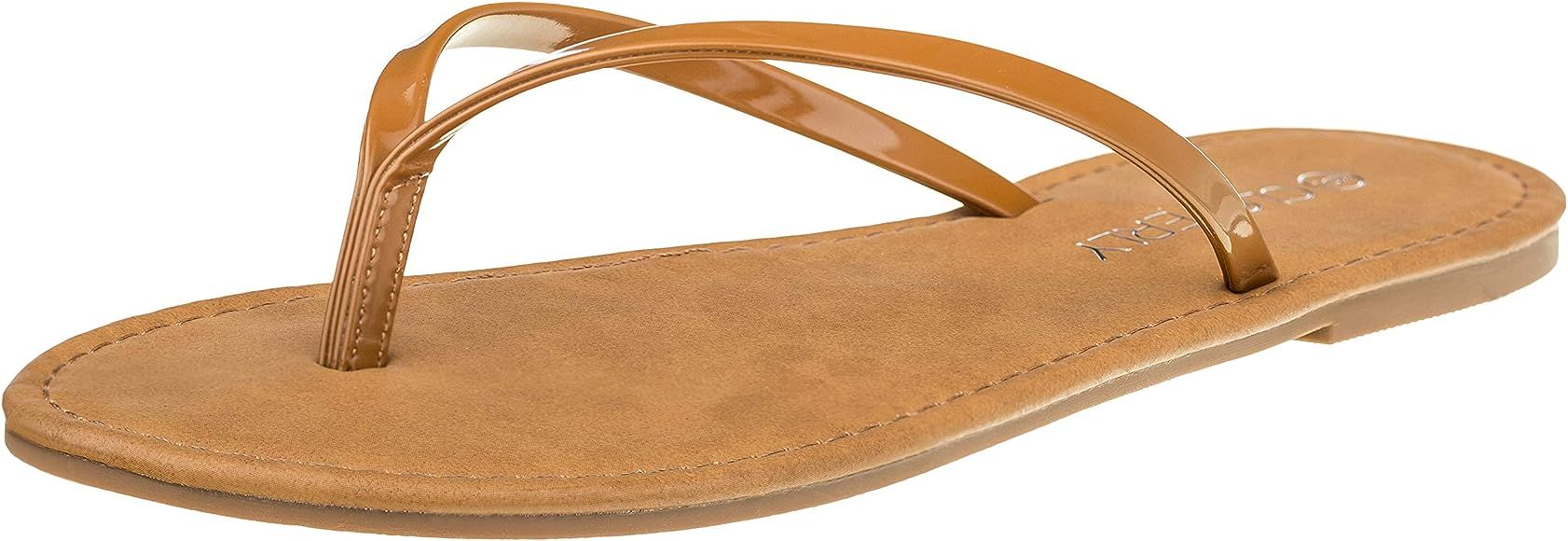 Women's Summer Flat Flip Flops Slip On Sandals Shoes | Amazon (US)