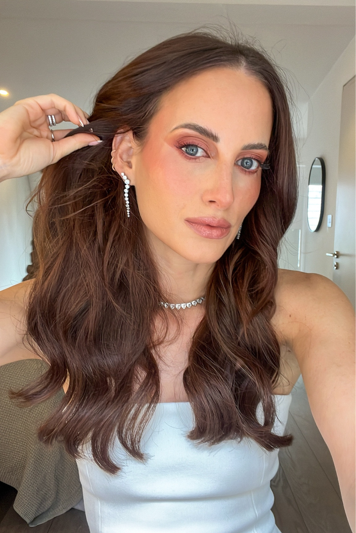 Beyond Chelsea outfit, Rosie Fortescue Jewellery, silver necklace, silver earrings, white dress, partywear, casual chic #LTKlondon

#LTKuk #LTKeurope #LTKautumn
