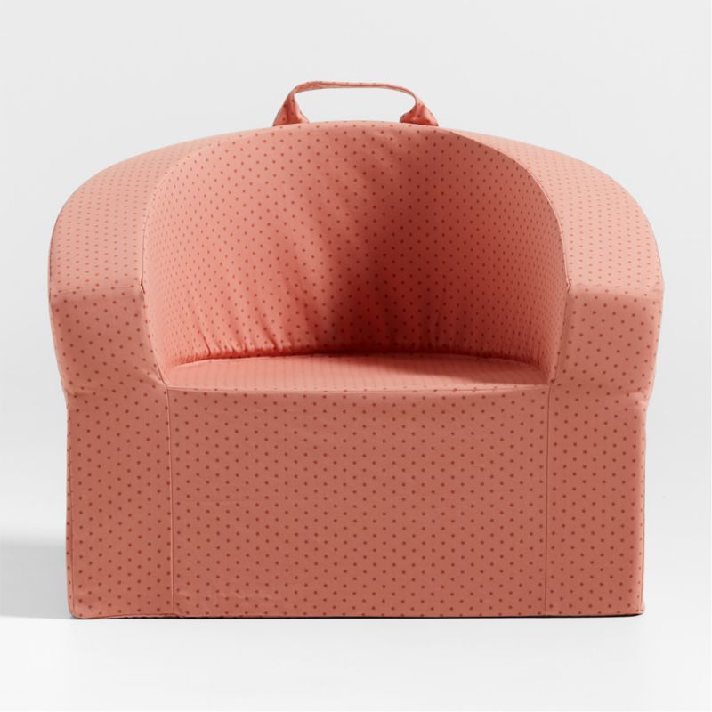 Large Pink Star Kids Lounge Barrel Chair | Crate & Kids | Crate & Barrel