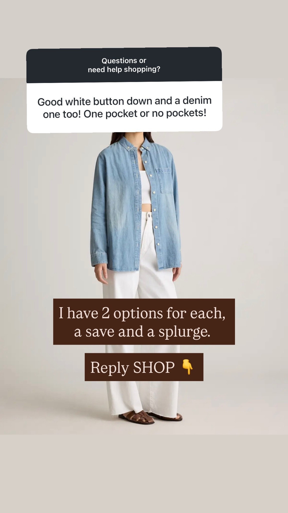 Save and splurge - I’d go for either depending on what you’re looking for.

#LTKOver40 #LTKTall