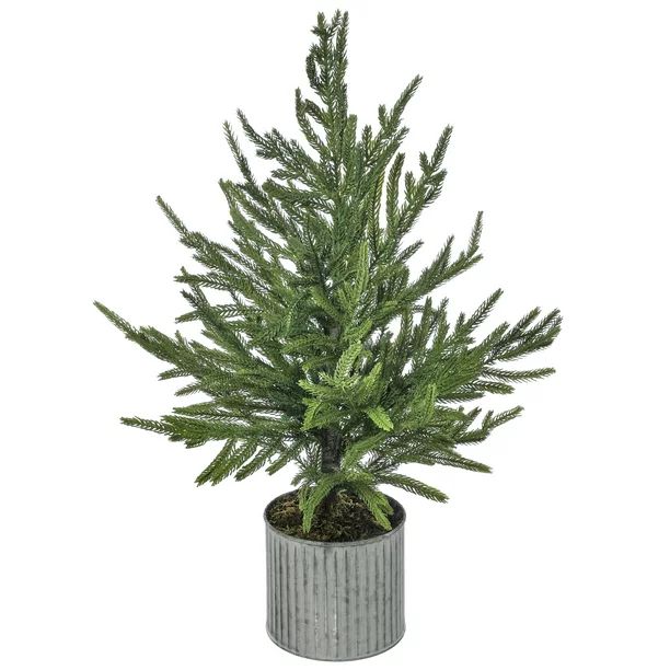 28" Potted Norfolk Pine Tree Christmas Decor - Walmart.com | Walmart (US)