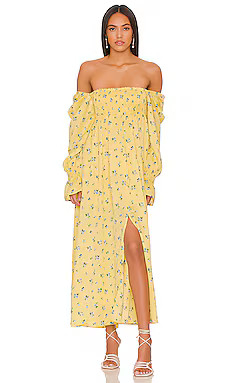 WeWoreWhat Smocked Maxi Dress in Yellow Watercolor Ditsy from Revolve.com | Revolve Clothing (Global)