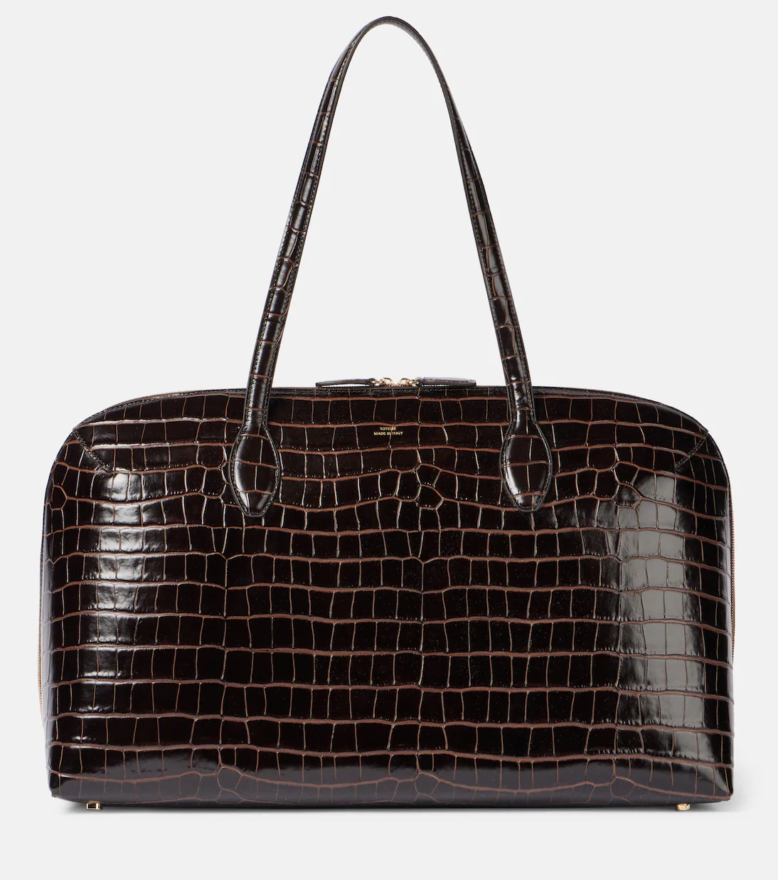 Croc-effect leather tote bag | Mytheresa (UK)