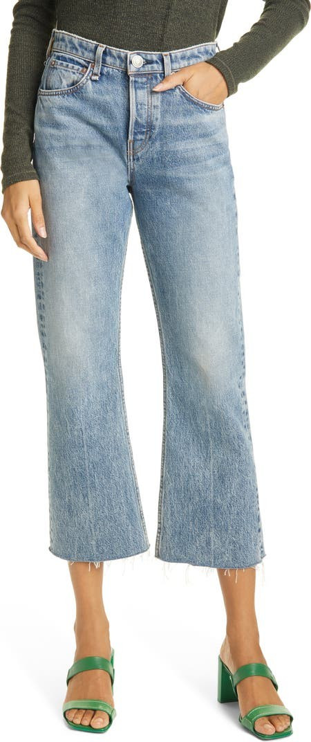 Maya High Waist Crop Flare Jeans | Nordstrom