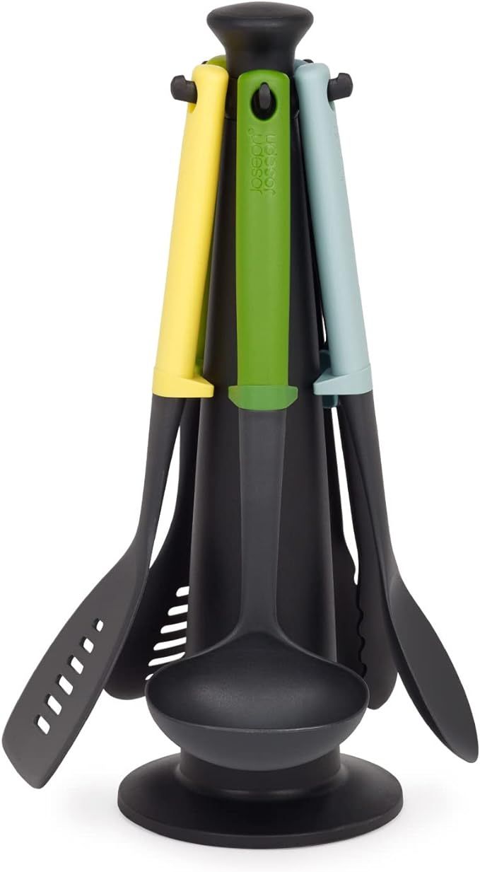 Joseph Joseph Duo 5-Piece Utensil Set with Storage Stand Complete Set with Integrated Tool Rests ... | Amazon (US)