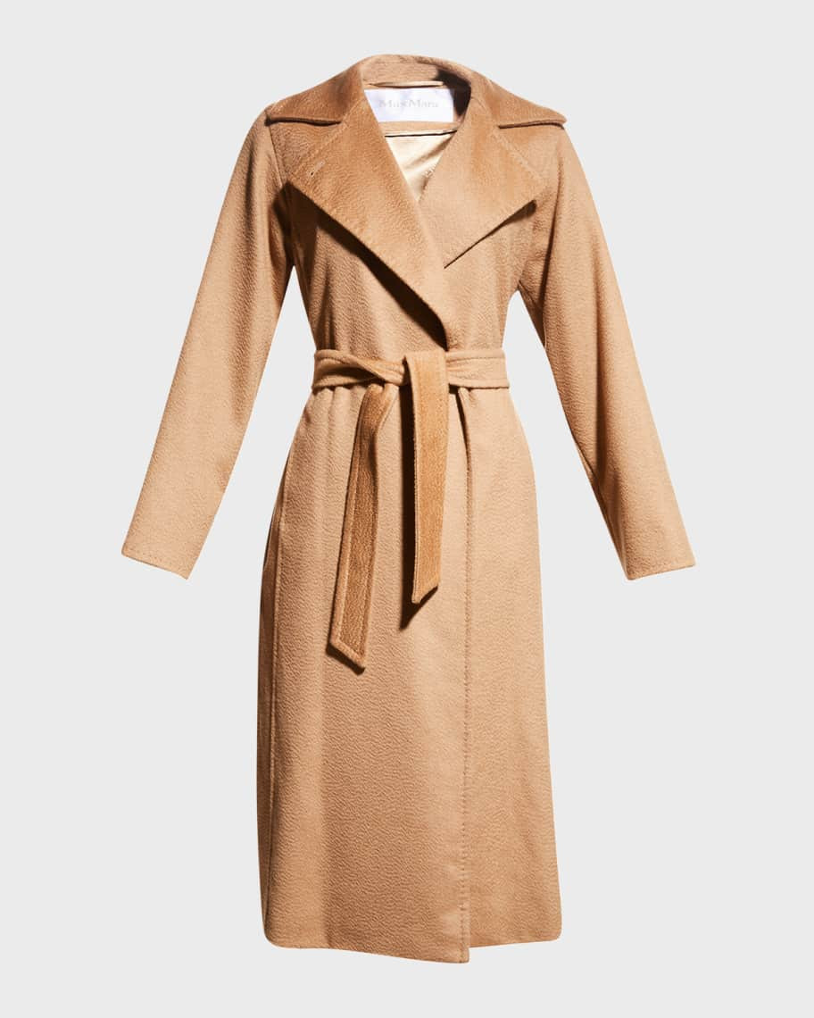 Manuela Belted Camel Hair Coat, Camel | Neiman Marcus