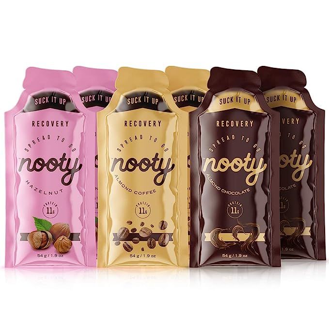 Nooty Almond Butter Spread to Go Squeeze Packets - Natural Healthy Snack-High Protein-Gluten Free... | Amazon (US)