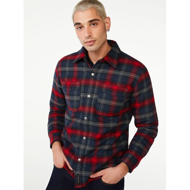 Free Assembly Men's CPO Shirt Jacket - Walmart.com | Walmart (US)