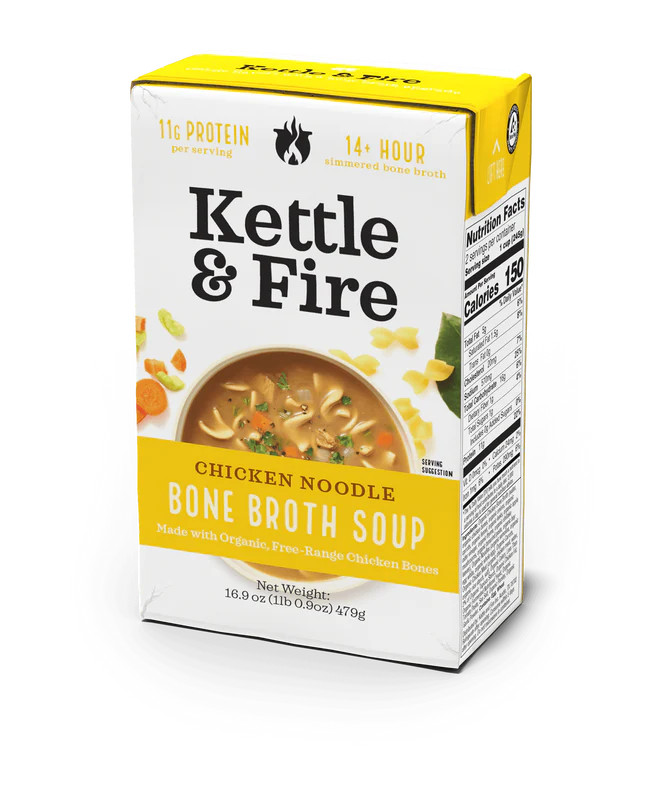 Chicken Noodle Soup 16oz | Kettle & Fire