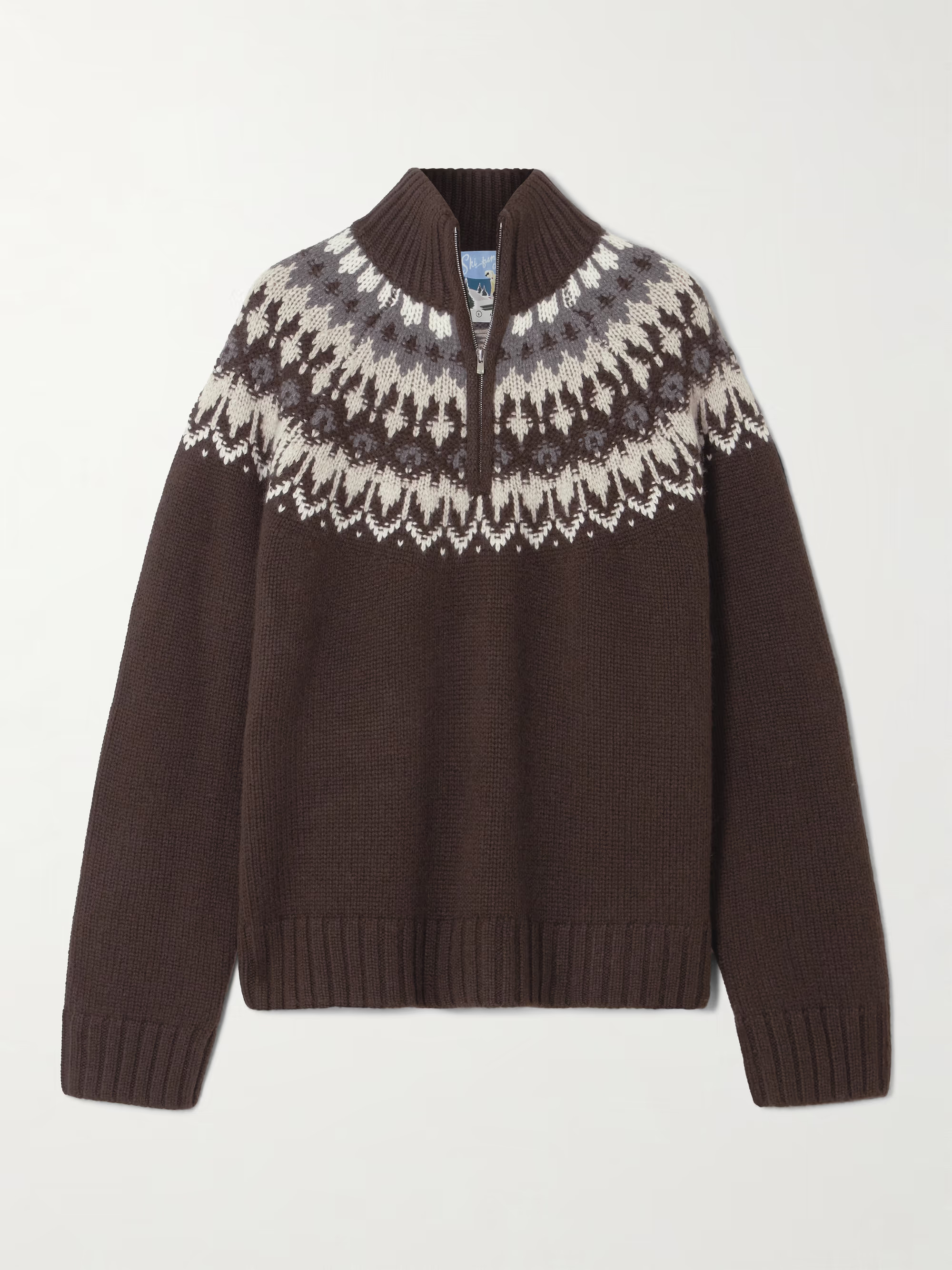 Fair Isle cashmere half-zip sweater | NET-A-PORTER (UK & EU)