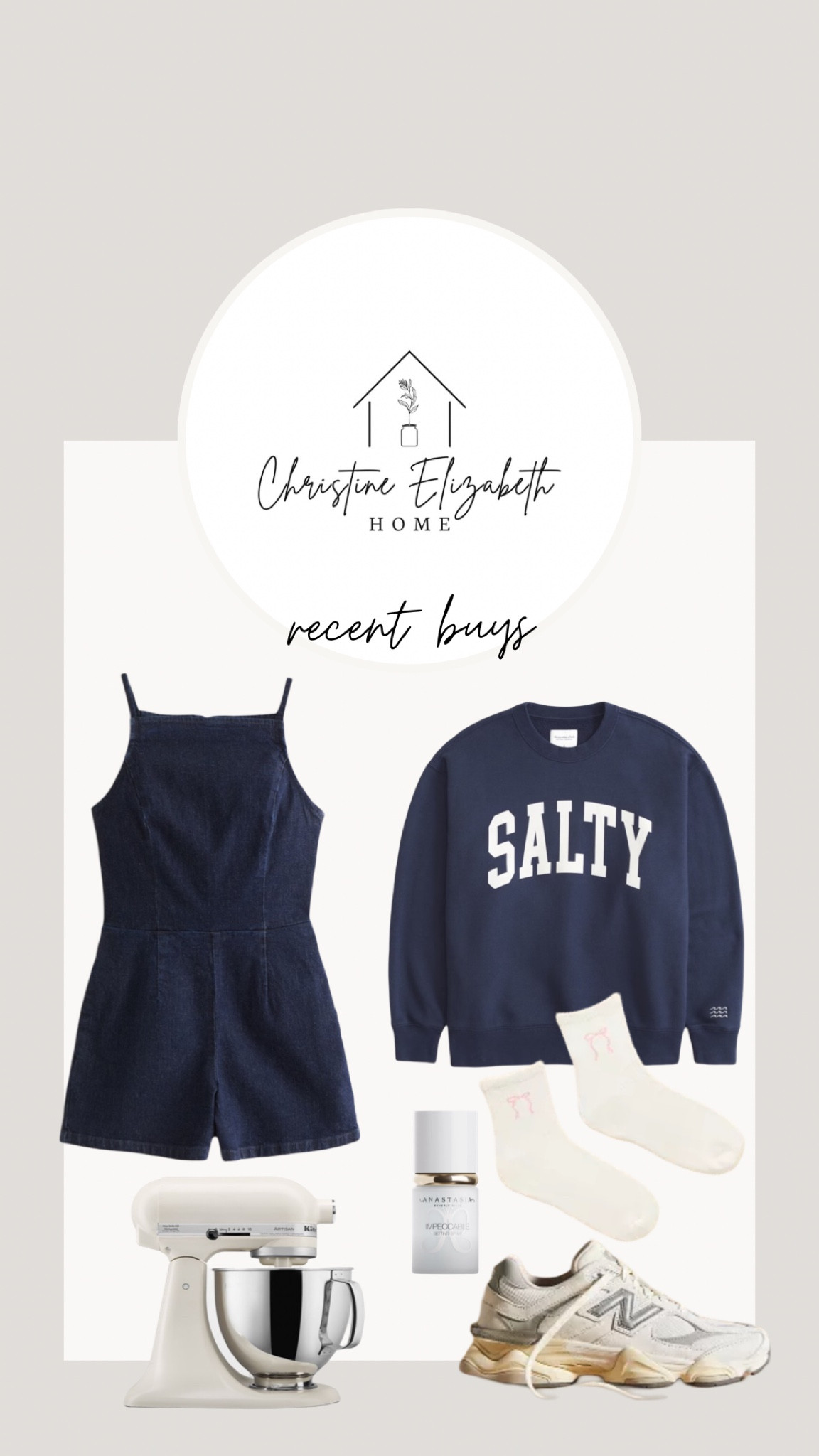 Recent buys ✨ i got a couple things for vaca, and after 9 years 👀 we are upgrading our kitchen mixer. my 2016 brides you already know what color i had 😂😂

#LTKHome #LTKStyleTip #LTKSaleAlert