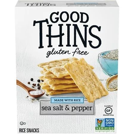 Good Thins Sea Salt & Pepper Rice Snacks Gluten Free Crackers, 3.5 oz | Walmart (US)