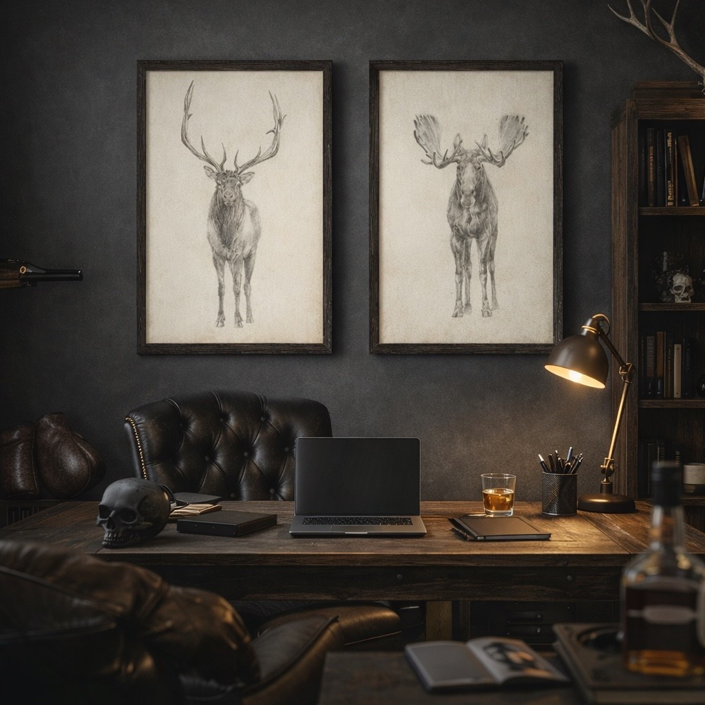 Ok these moose prints are so good! Perfect fur bedroom, office, study, man cave, anywhere! Plus the set is 66% off! #artwork #homeoffice

#LTKHome #LTKSaleAlert