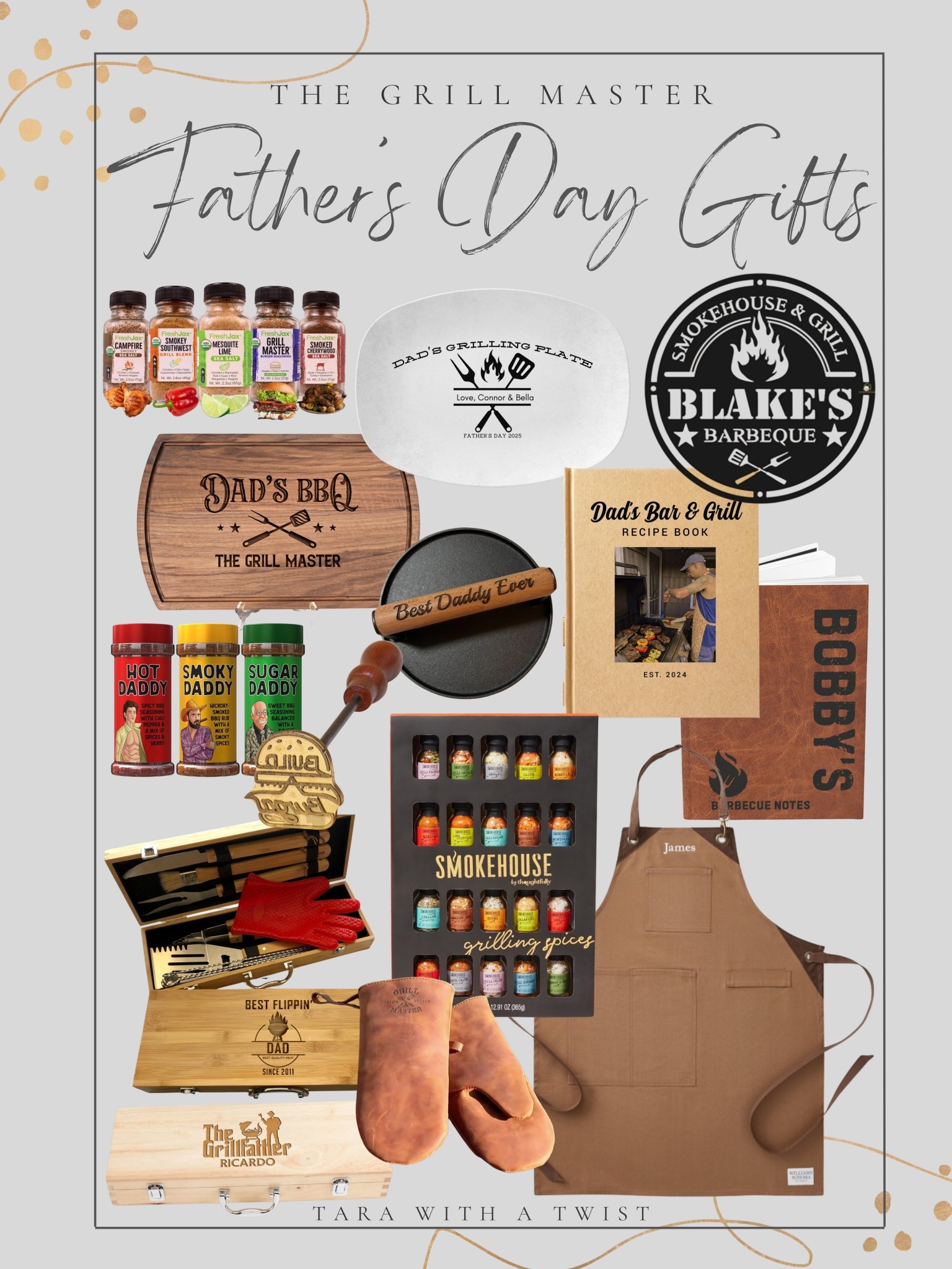 Father’s Day gift ideas for the dad who loves to grill & bbq! 

Father’s Day 
Father’s Day gifts
Gift ideas for dad
Gifts for him 
Grill Master gifts
Grill gifts
Barbecue Gifts
Cooking Gifts



#LTKFamily #LTKMens #LTKGiftGuide
