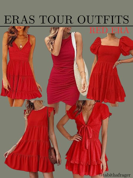 Taylor Swift Eras Tour.  Amazon concert outfit ideas. Red era outfit ideas  

#LTKstyletip #LTKunder50 #LTKsalealert