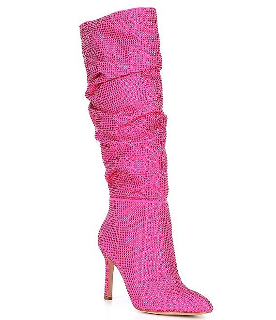 Salaya Rhinestone Slouchy Pointed Toe Tall Boots | Dillard's