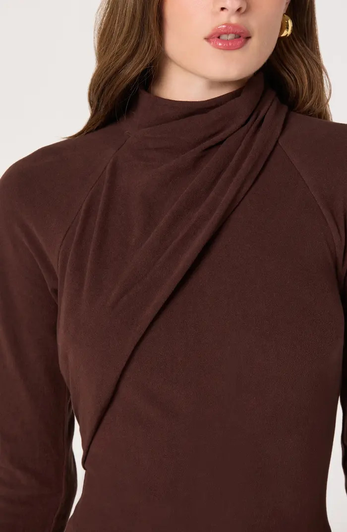 Long Sleeve Mock Neck Dress | Nordstrom