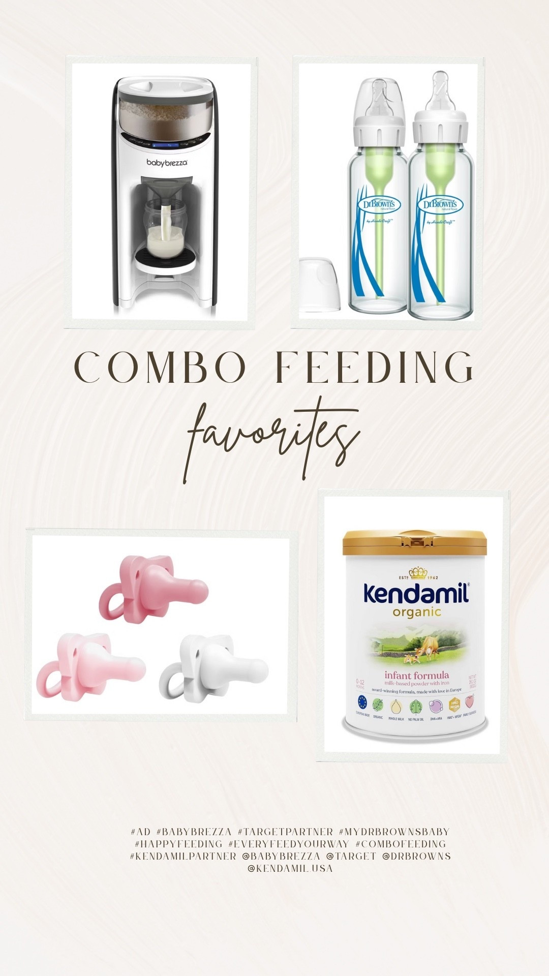 #AD These are my favorites for combo feeding!! | have high lipase, my baby won't drink my milk that was frozen... but she will combo feed!! #BabyBrezza #TargetPartner #MyDrBrownsBaby #HappyFeeding #EveryFeedYourWay #ComboFeeding #KendamilPartner @babybrezza
@Target @drbrowns@kendamil.usa