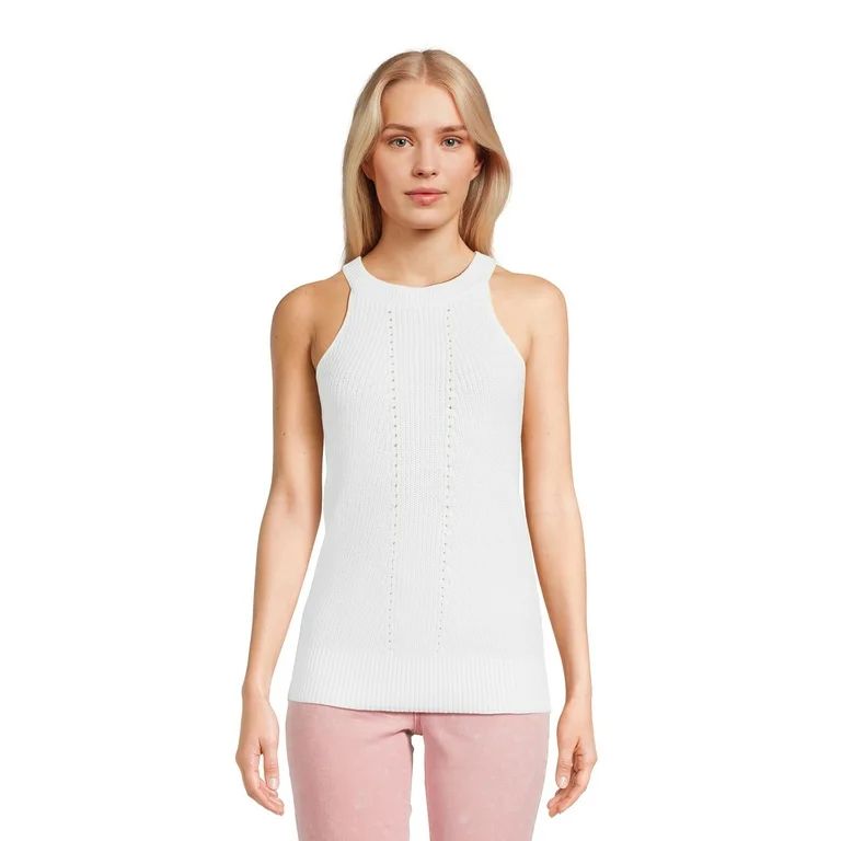 Time and Tru Women's Halter Sweater Tank Top, Sizes XS-XXXL | Walmart (US)