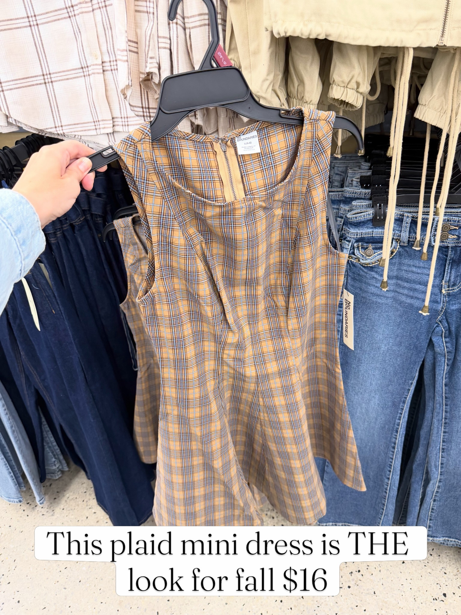 Walmart plaid mini dress $16, I’ll link some other options too! #walmartfashion
