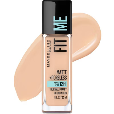 Maybelline Fit Me Matte + Poreless Oil Free Liquid Foundation - 1 fl oz | Target