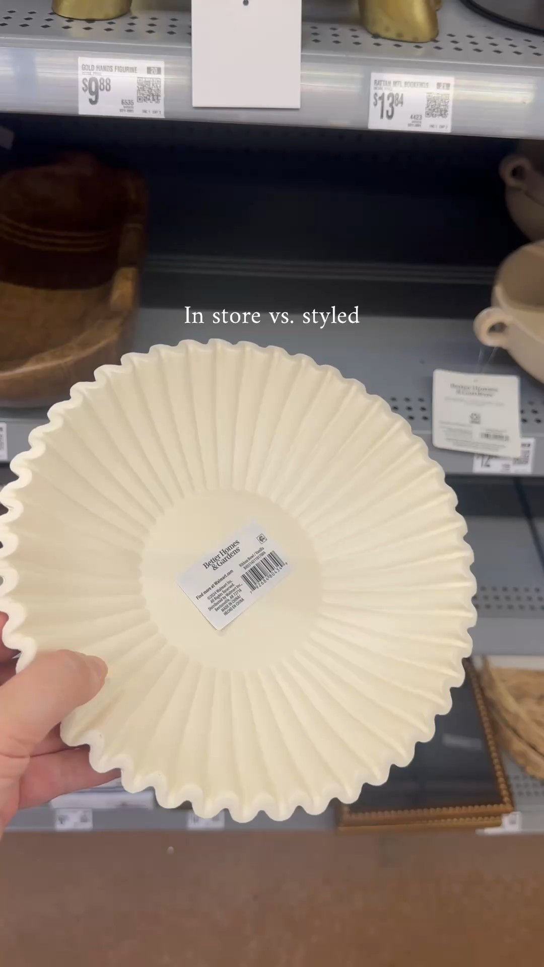 Really trying to elevate my interior style & found this pretty piece at @Walmart 🤍 / Moss balls from @HomeGoods #homedecor #home #fyp #nancymeyers #interordesign 

#LTKHome