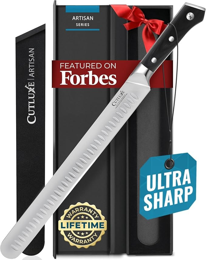 Cutluxe Brisket Knife – 12" Carving & Slicing Knife for Meat & BBQ – Razor Sharp German Steel... | Amazon (US)