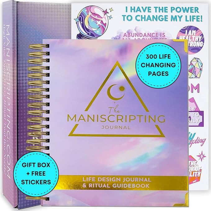 Maniscripting Life Design Journal & Ritual Guidebook: 90 day journal, guided prompts, daily plann... | Amazon (US)