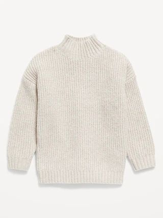 Mock-Neck Cocoon Sweater for Toddler Girls | Old Navy (US)