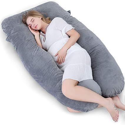 Meiz Unique U-Shaped Pregnancy Pillow - Full Body Maternity Pillow for Side Sleeping - Come with ... | Amazon (CA)