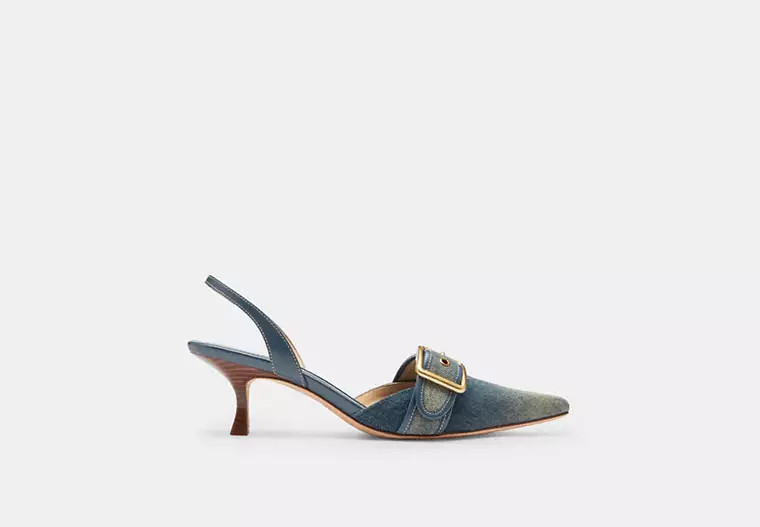 Margot Slingback In Loved Denim | Coach (US)