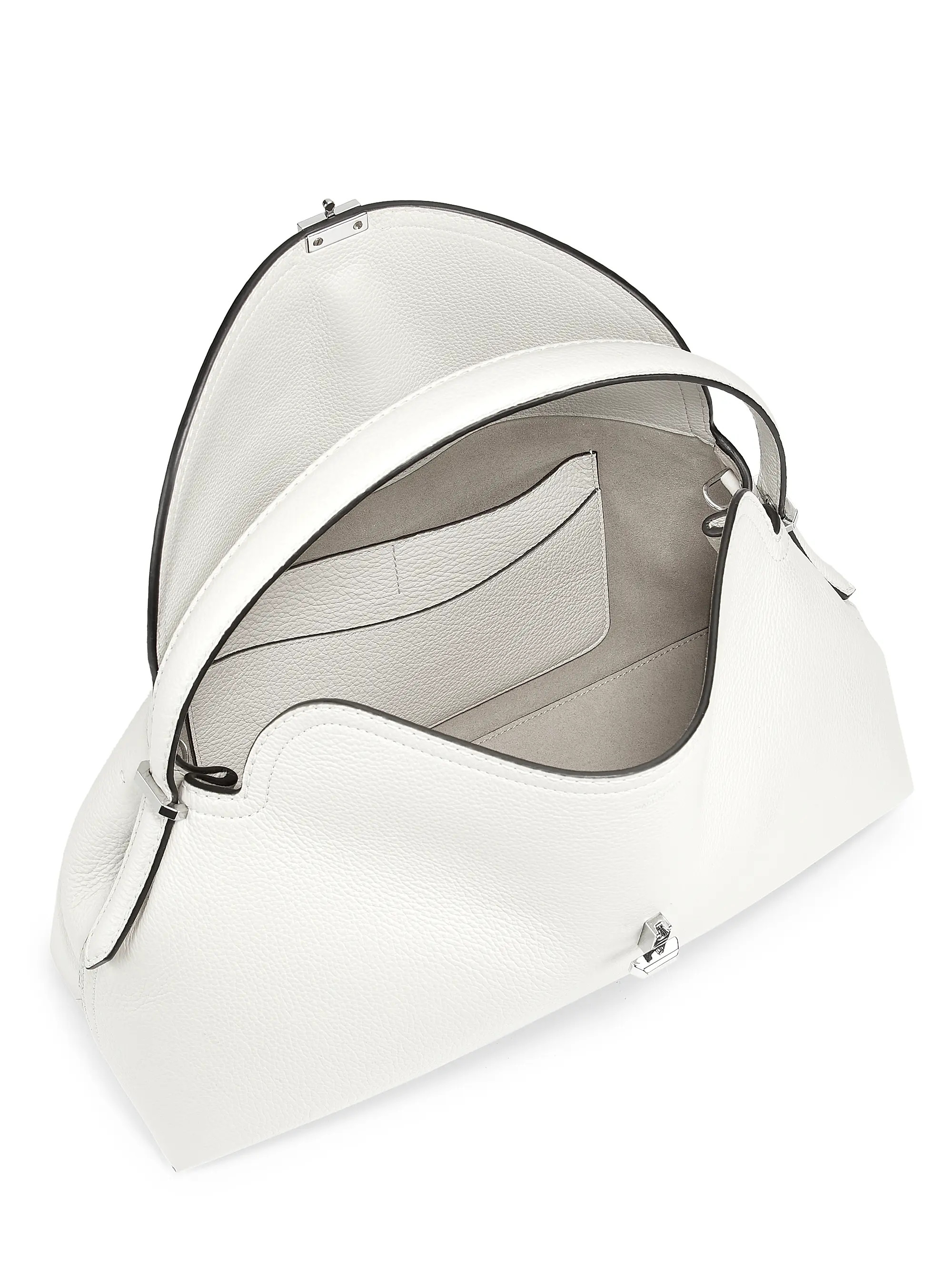 T-Lock Leather Top-Handle Bag | Saks Fifth Avenue