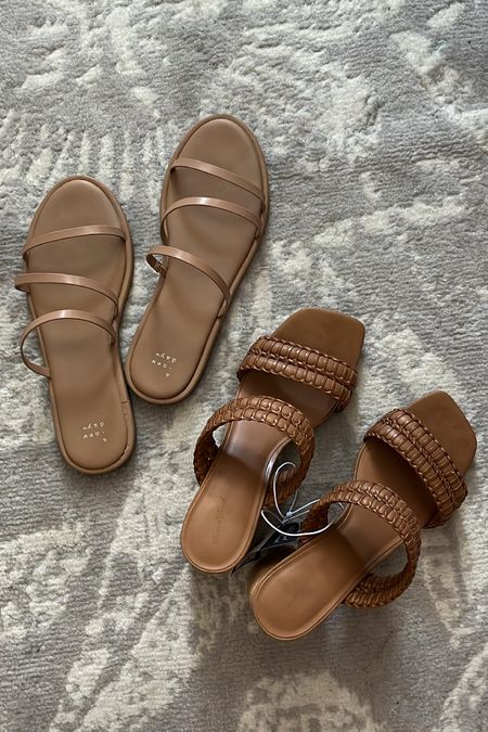 New spring shoes from Target in neutral colors. Wearing 9.5 in both. Normally a 10, but get your true size. Sandals  

#LTKSeasonal #LTKshoecrush #LTKunder50