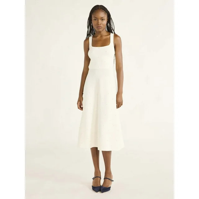 Free Assembly Women’s Beaded Sweater Dress, Sizes XS-XXXL - Walmart.com | Walmart (US)