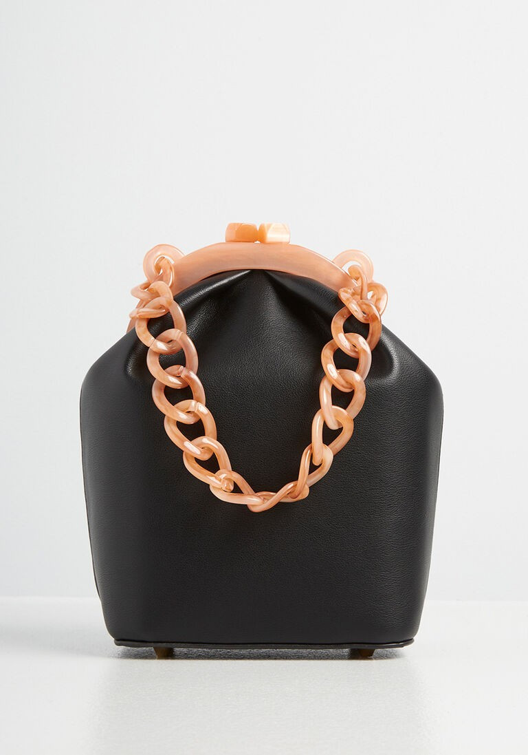 Lusting Over Leather and Lucite Bag - Vintage Inspired | Modcloth