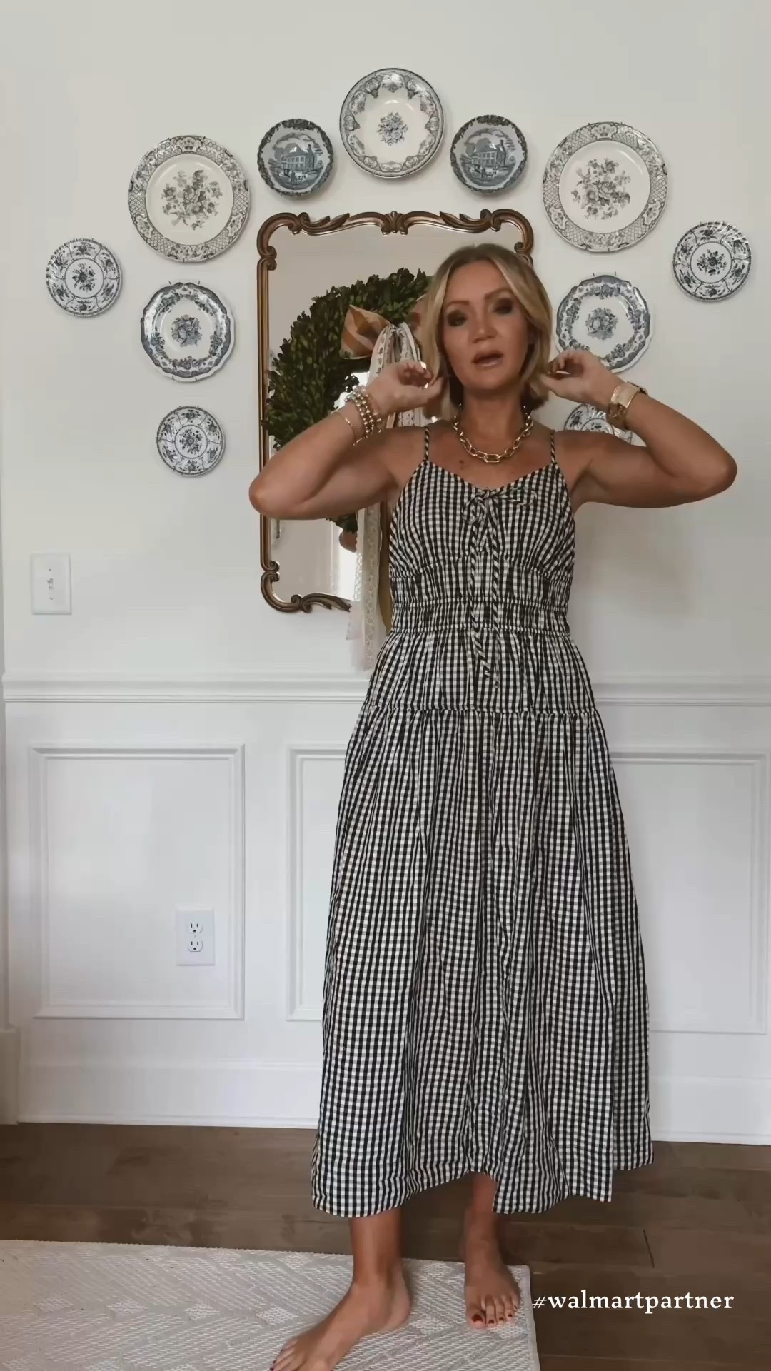 Wearing a small in this dress #walmartpartner #walmart @walmart @walmartfashion #walmartfashion 