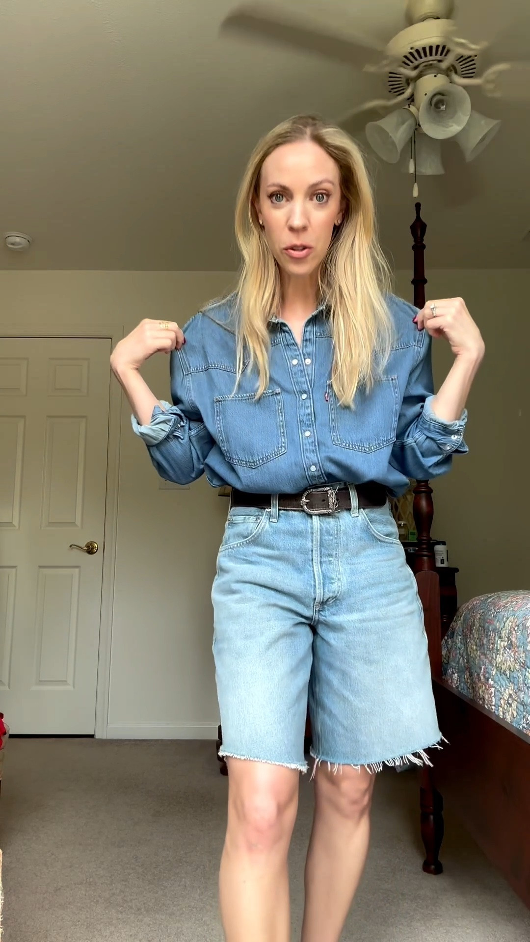 Denim on denim look today! This western denim shirt is on sale under $20 - the details are everything!!

#LTKSaleAlert #LTKootd #LTKdayinmylife