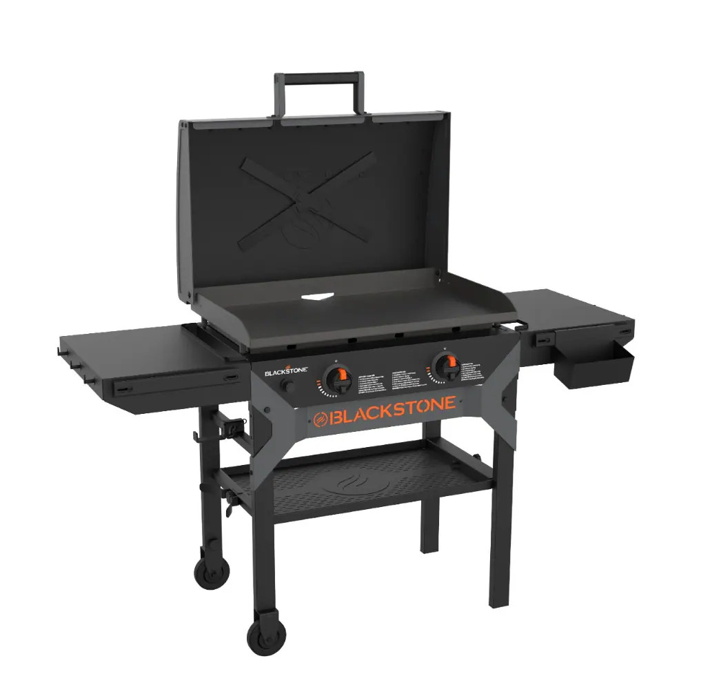 Blackstone Iron Forged 2 Burner Liquid Propane Outdoor Griddle with Hood Black | 2311 | Lowe's