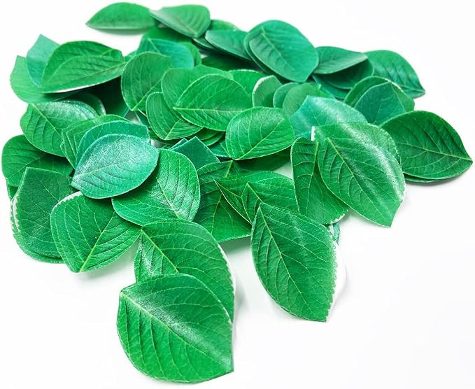 112Pcs Edible Green Leaves for Cupcake Toppers Rice Wafer Paper for St. Patricks Day, Easter Baby... | Amazon (US)