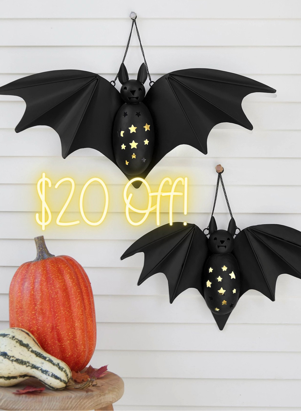 ✨Limited Time Offer✨ These adorable bat luminaries are $20 off, but only for a limited time. These are handcrafted of powder-coated iron with the cutest little friendly faces and cutout stars. Just add a flameless candle or fairy lights and you have the sweetest lanterns for your Halloween decorations.

#LTKsalealert #LTKHalloween #LTKhome