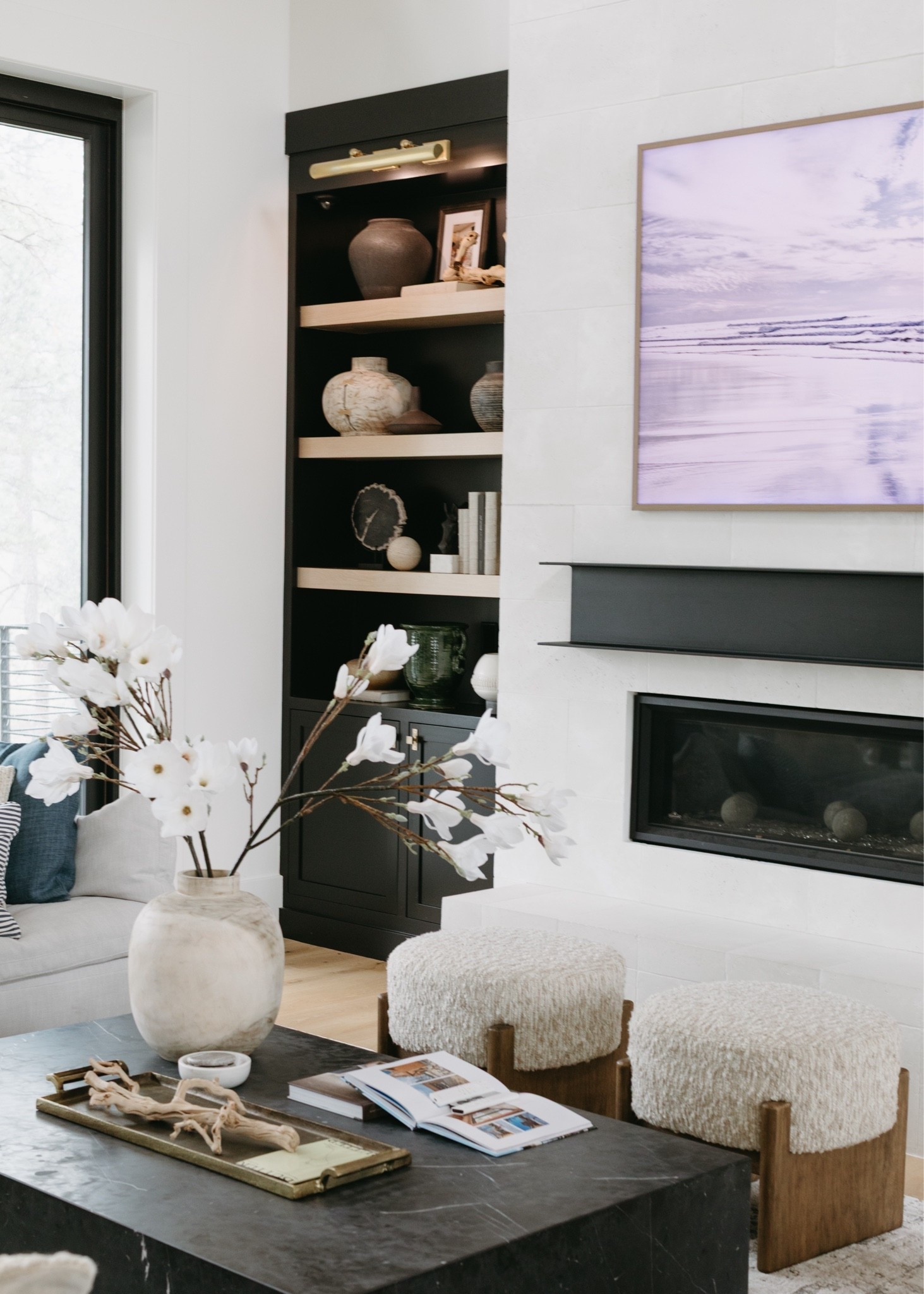 I moved the upholstered ottomans into the great room and feels so cozy now! Sharing some of my favorite pieces that I used to decorate the shelves.

#LTKdayinmylife #LTKSeasonal #LTKHome