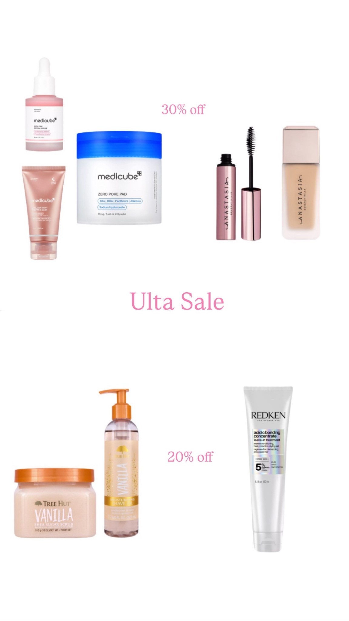 Ulta sale, medicube, redken, anastasia beverly hills

#LTKFindsUnder100 #LTKSaleAlert #LTKCyberWeek