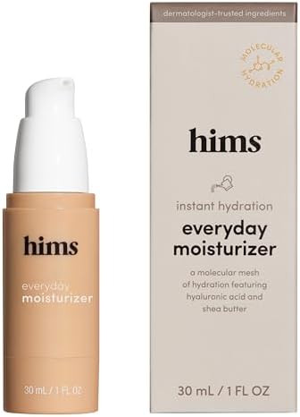 hims Everyday Moisturizer for Men - Lightweight, Hydrating Men's Face Moisturizer with Hyaluronic... | Amazon (US)