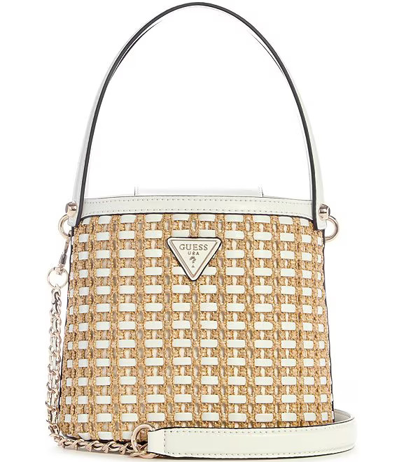Atalia Raffia Top Handle Bucket Bag | Dillard's