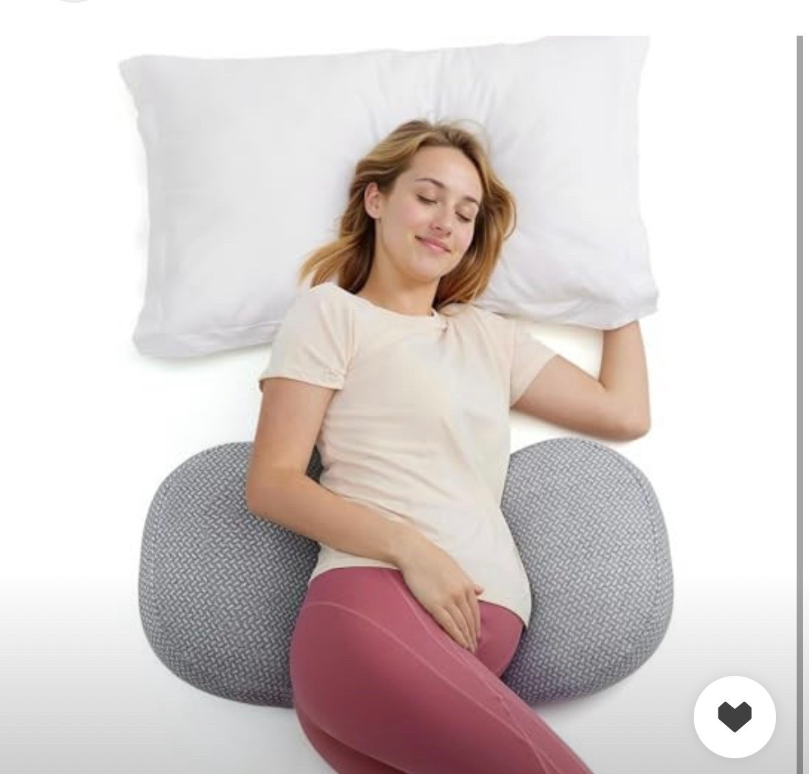 I am so glad I went with this pillow over the giant ones!

#LTKBump #LTKBaby #LTKFindsUnder50