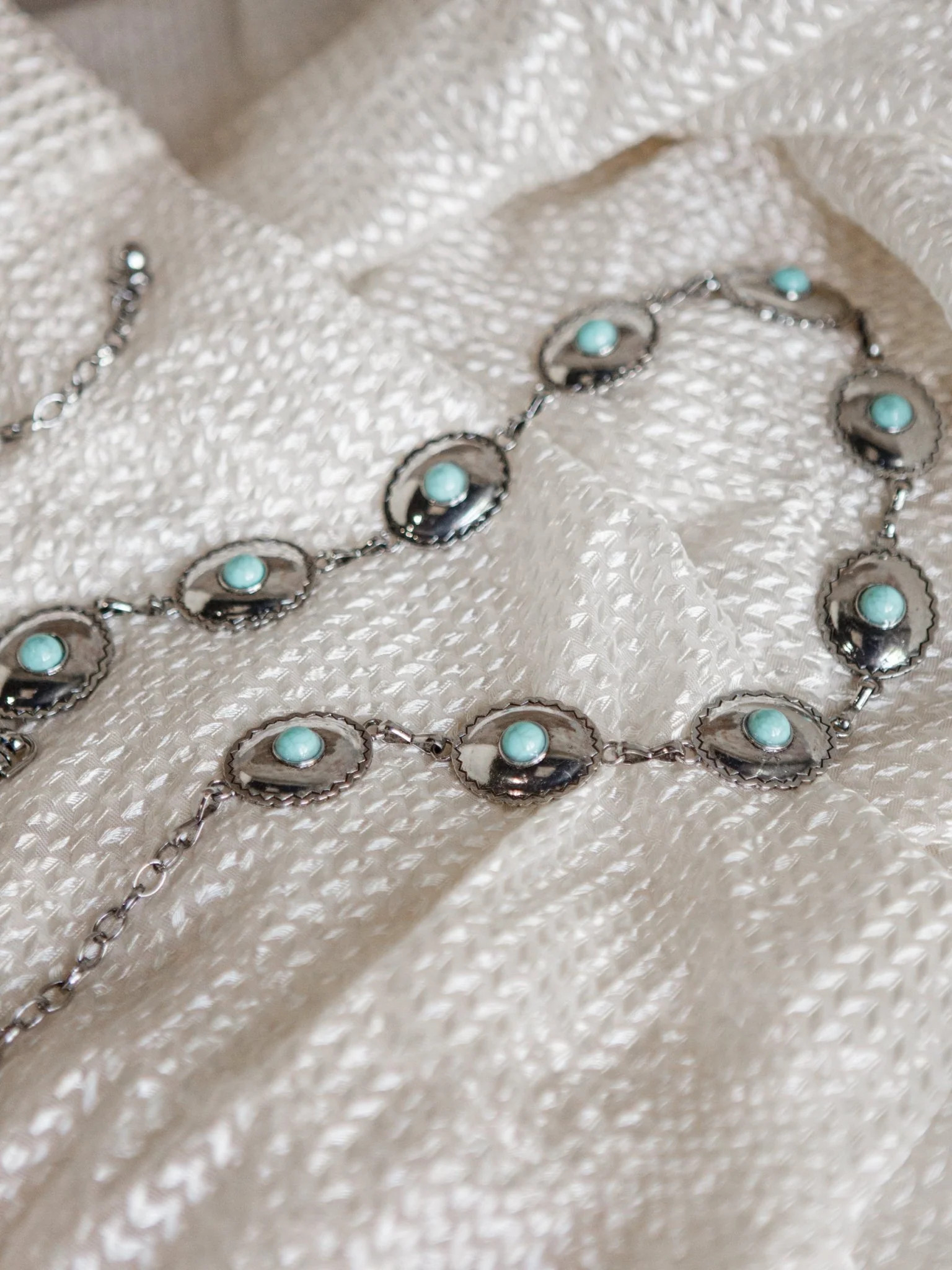 Stone Concho Chain Belt | Molly Green