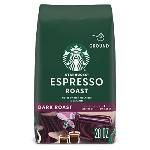Starbucks Ground Coffee, Dark Roast Coffee, Espresso Roast, 100% Arabica, 1 bag (28 oz) | Amazon (US)