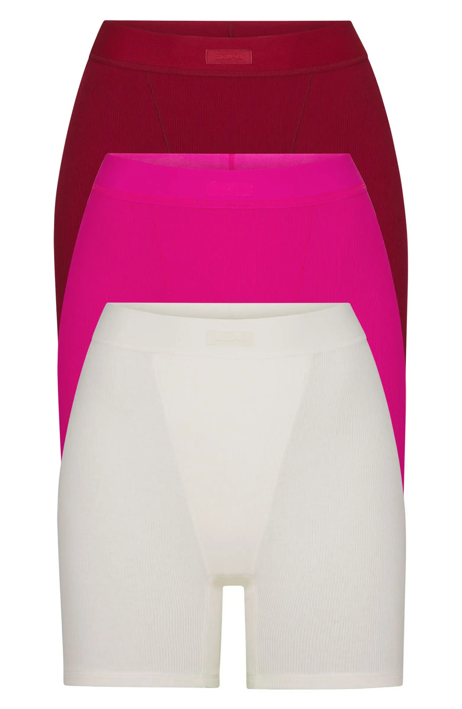 SKIMS 3-Pack Cotton Rib Boxers | Nordstrom | Nordstrom